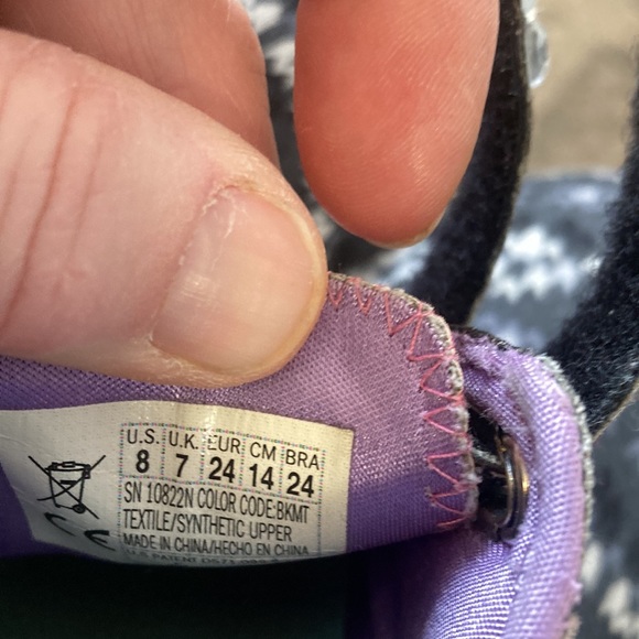 Skechers Twinkle toes black purple and pink shoes - Picture 6 of 6